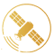 Icono Satelite Dorado